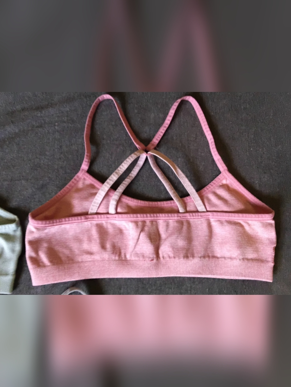 Hanes Girls Training Bra Bundle 3 Pack Pink Gray Mint Sz S 6/6X - Picture 7 of 11